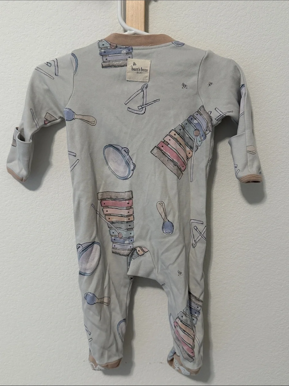 Burt's Bees Baby Boys Organicn Cotton Sleep & Play Footed Pajama Easy Zip 0-3m